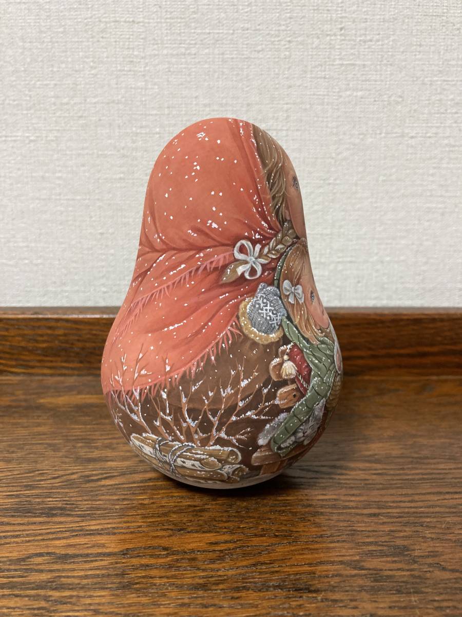 ウクライナ雑貨☆クリスマス 起き上がりこぼし♪H14cm エレナ作 ウクライナ雑貨☆クリスマス 起き上がりこぼし♪H14cm エレナ作