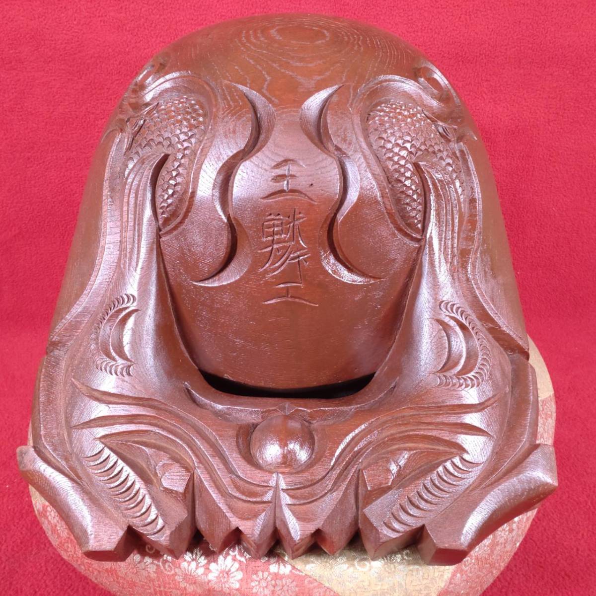 玉鱗作 木魚 特大 座布団 撥付 仏教美術 仏具 法具 仏壇 寺院 玉鱗作 木魚 特大 座布団 撥付 仏教美術 仏具 法具 仏壇 寺院