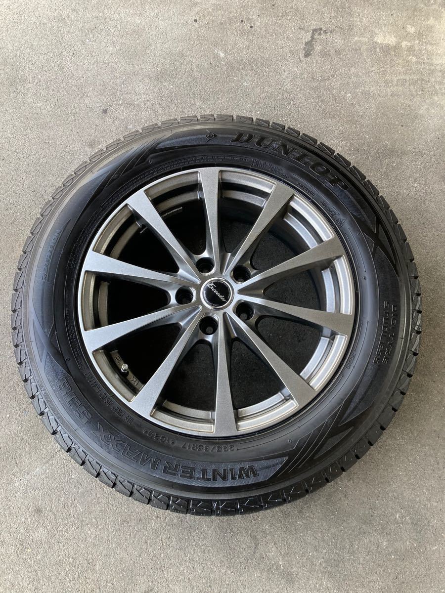 2枚で送料無料 ☆美品・激安 溝あり ダンロップ WINTERMAX 215/55R17