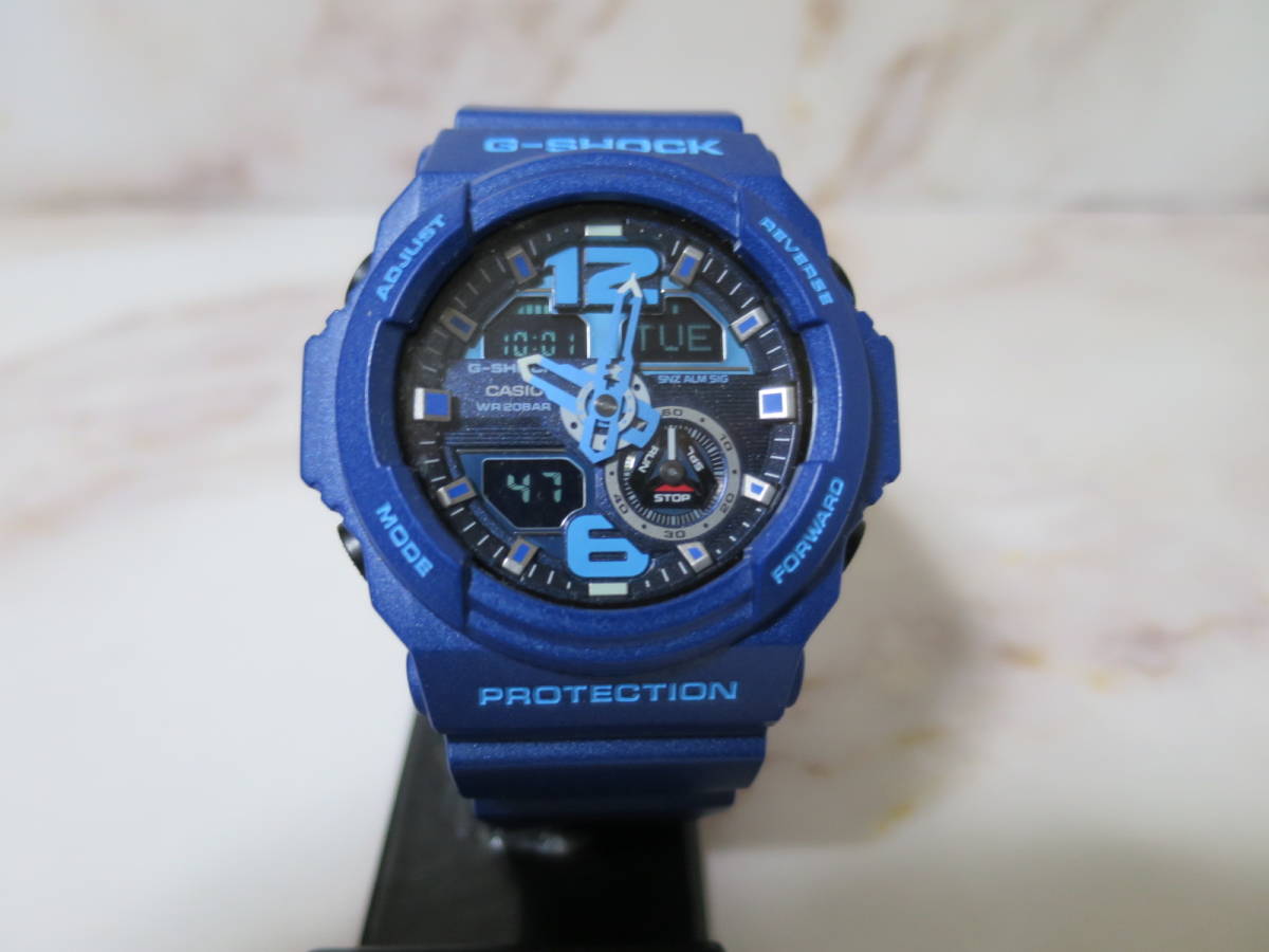 カシオ　G-SHOCK アナデジ　ビックフェイス　5357 GA-310 ブルー