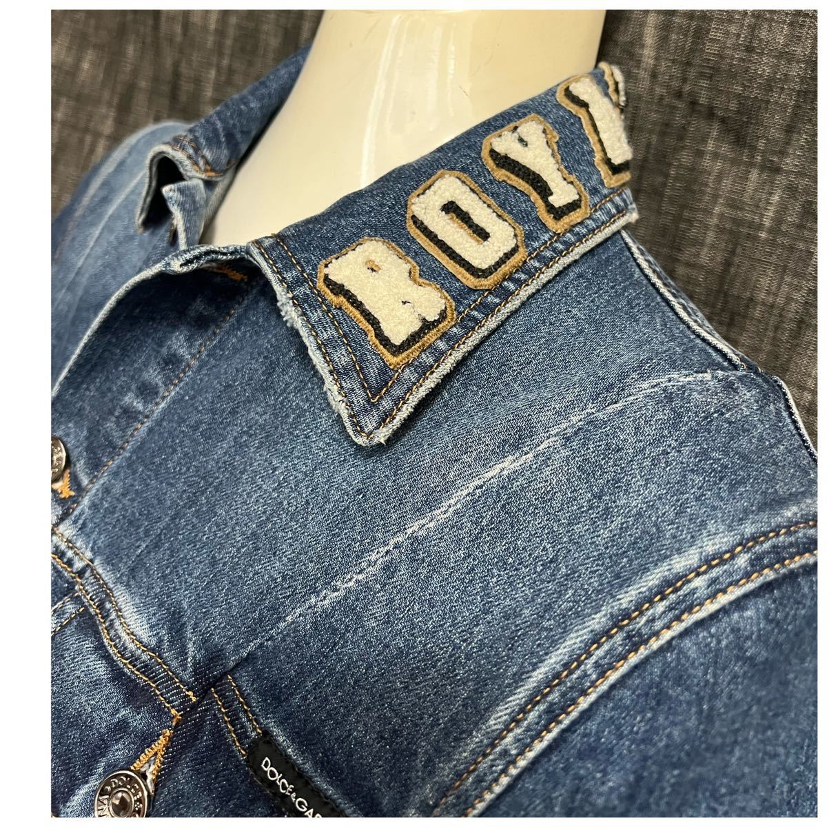 定価18万円 DOLCE&GABBANA 再構築デニムジャケット Gジャン 44