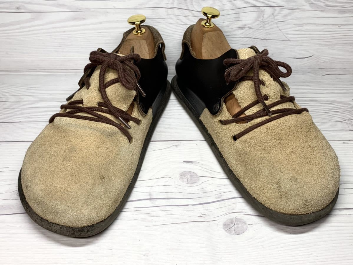 [ prompt decision ]BIRKENSTOCK Birkenstock 39 25cm black black beige montana Germany made sandals sneakers 