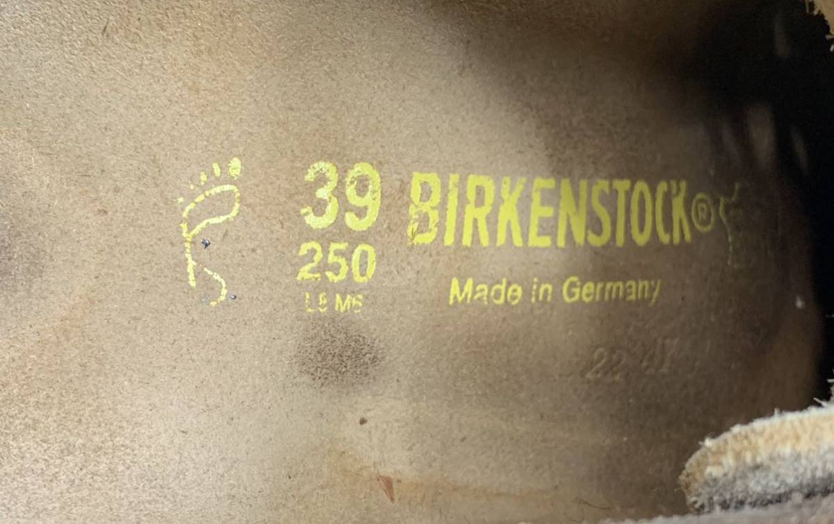 BIRKENSTOCK ビルケンシュトック 39 25cm 黒 ブラック ベージュ 