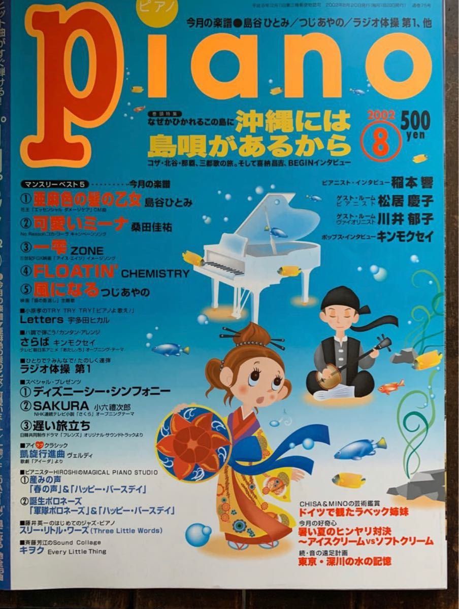 中古 月刊ピアノ 雑誌+フロッピー 2008年2月号