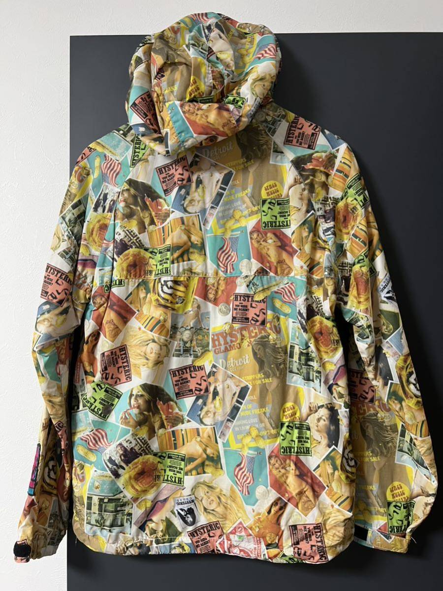 HYSTERIC GLAMOUR ヒステリックグラマー ALL MESSED UP 総柄フーデッド
