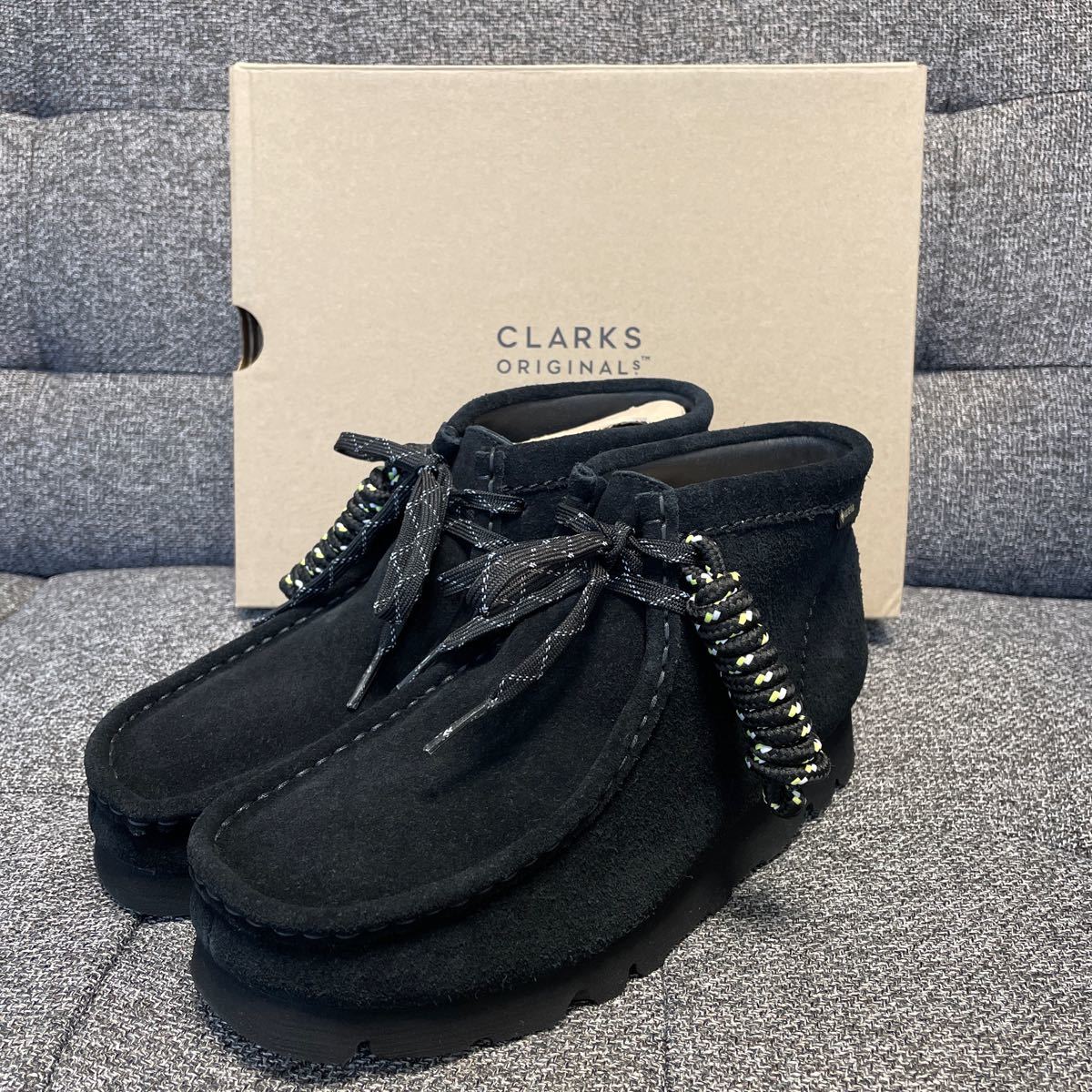 新品未使用】CLARKS クラークス ワラビー ゴアテックス UK5 ブラック