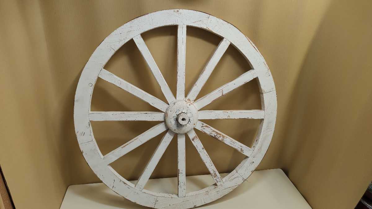 ☆レトロ 馬車 車輪 アンティーク シンプル カントリー 木製 ☆レトロ 馬車 車輪 アンティーク シンプル カントリー 木製
