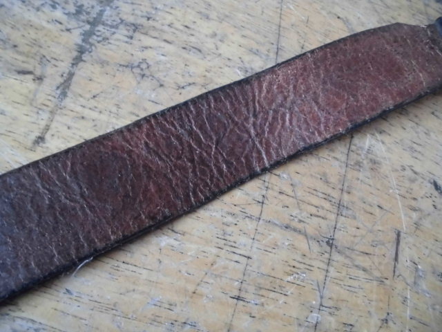 ao031 英国製 vintage LA ROCKA leather belt 80s MADE IN ENGLAND ラロッカ 革ベルト レザーベルト ストレイキャッツ ジョンソンズ 当時物_画像9