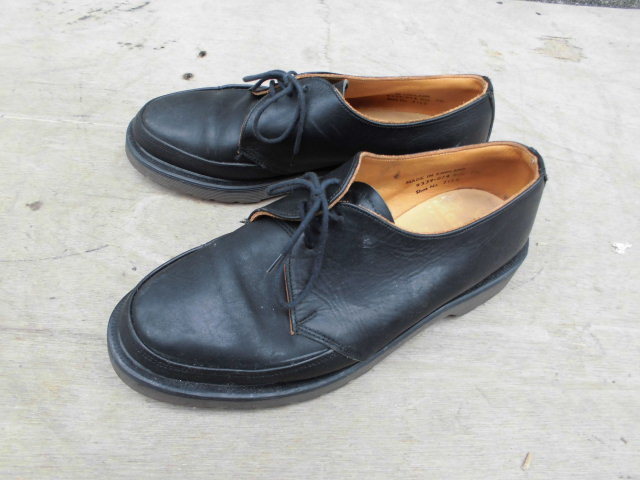 ao036 英国製 vintage 80s Dr.Martens 3 Hole Shoes MADE IN ENGLAND ヴィンテージ マーチン 3ホールシューズ 稀少 7 1/2 26.5cm_画像2