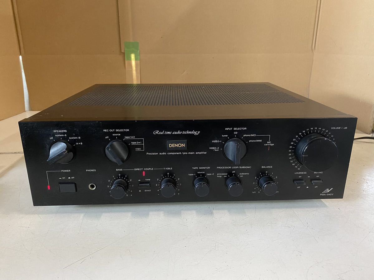 DENON デノン PMA-940V プリメインアンプ 通電/ジャンク DENON デノン PMA-940V プリメインアンプ 通電/ジャンク