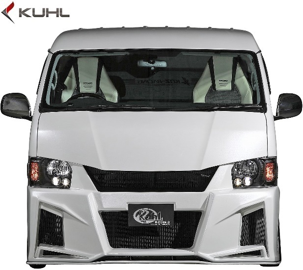 【M’s】TOYOTA 200系 ハイエース 4型 (ワイド用) Kuhl Racing Ver4 200W-GT フロントバンパー ／ FRP クールレーシング エアロ_画像7