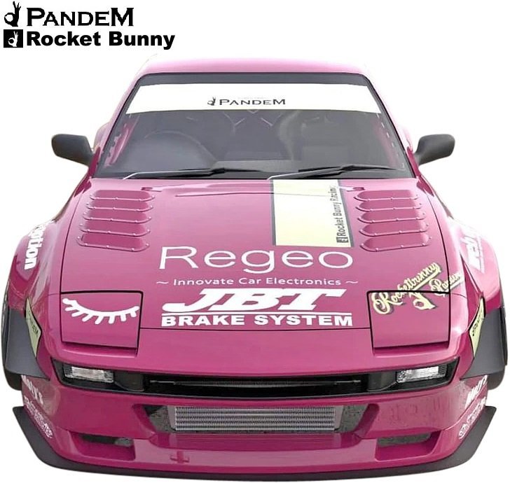 【M's】日産 180SX RPS13 中期 後期 (1991y-1999y) PANDEM Rocket Bunny V3 ダックウイング + スプリッター 2P セット パンデム ロケバニ_画像6