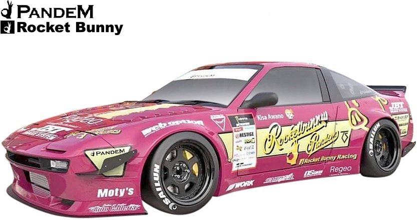 【M's】日産 180SX RPS13 中期 後期 (1991y-1999y) Rocket Bunny PANDEM V3 ダック ウイング ／／ FRP パンデム エアロ パーツ ダックビル_画像4