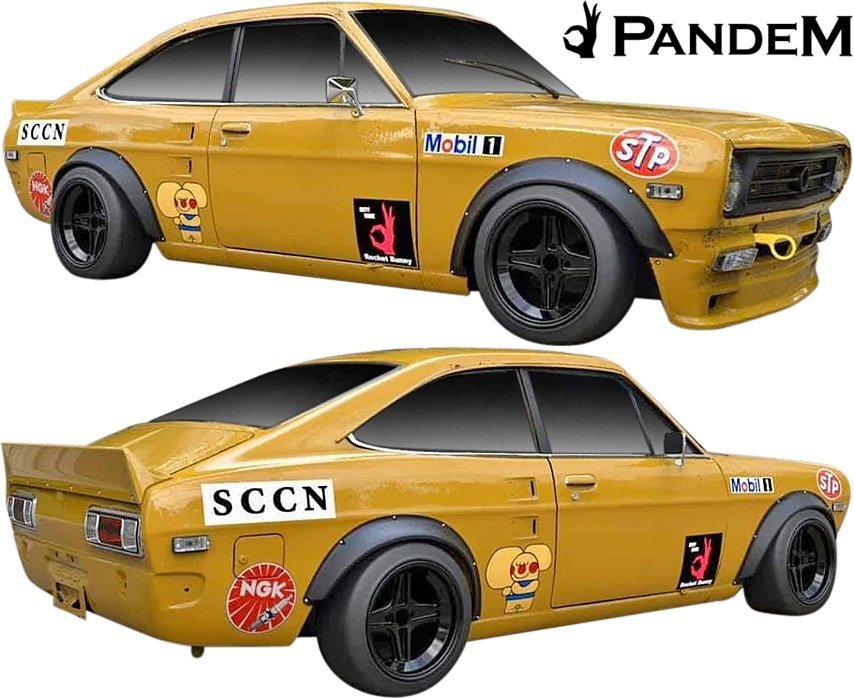 人気ブランドの新作 【Ms】 NISSAN Datsun B110 サニー クーペ (1970y-1973y) PANDEM パンデム リアフェンダー 左右 ／／ エアロ パーツ オーバーフェンダー