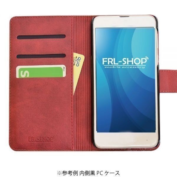 FRL-SHOP◆ FUJITSU ARROWS Be3 F-02L ケース ◆ 手帳型 レザー カバー 手帳 手帳型 F-25rd★_画像3