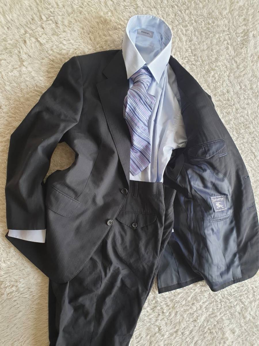 テレビで話題】 【美品】Burberryバーバリー シングルスーツ M相当