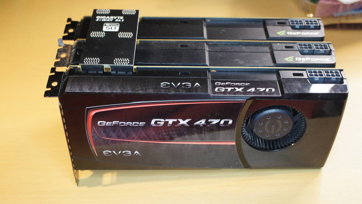 柔らかい 【448基×3・320bit×3】NVIDIA GeForce SLI 3-Way GTX470 PCI