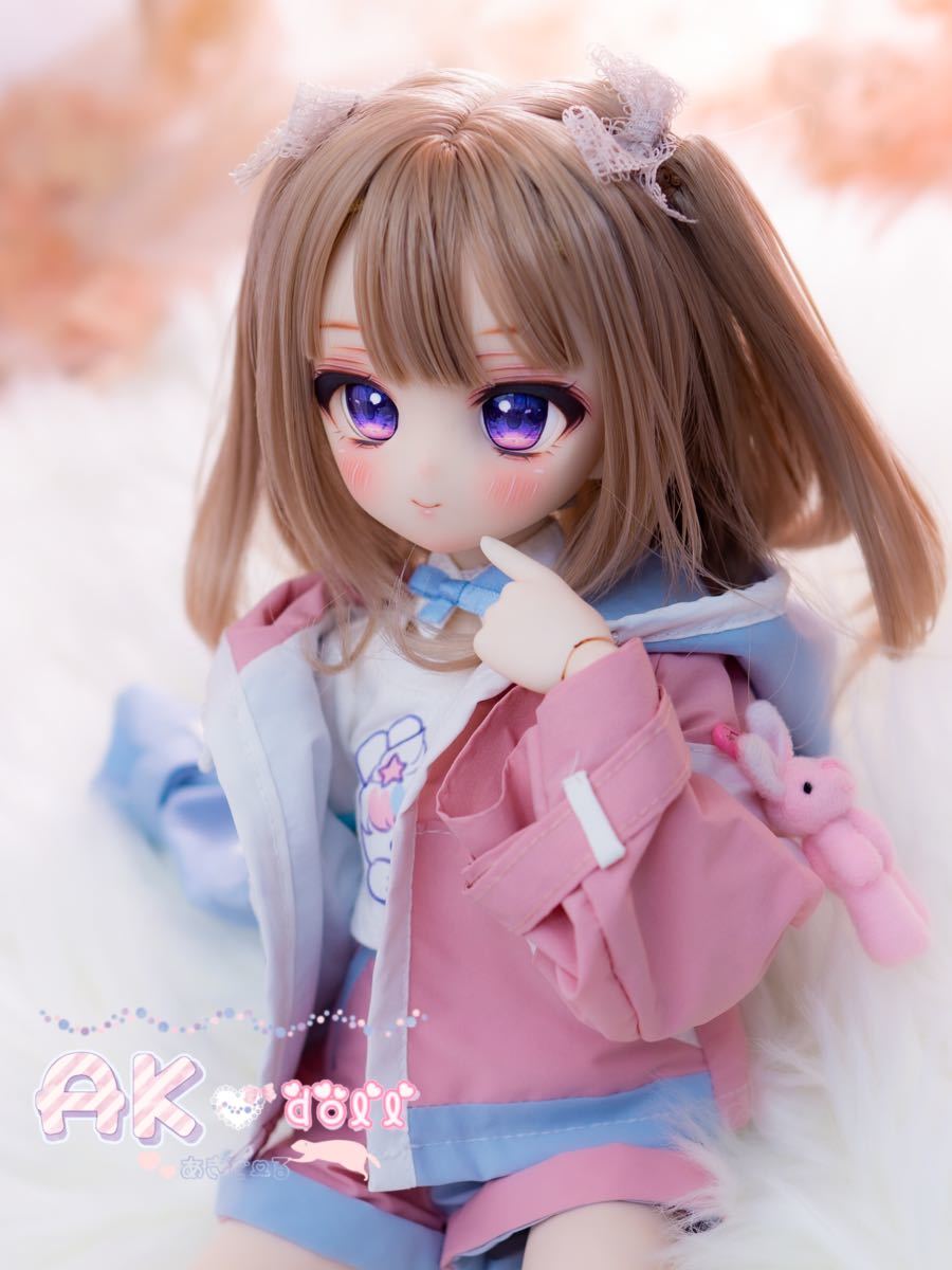 【AK*doll】DDH-01 カスタムヘッド SWセミホワイト デカールアイ付き_画像6