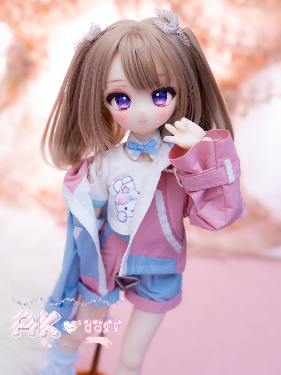 【AK*doll】DDH-01 カスタムヘッド SWセミホワイト デカールアイ付き_画像3