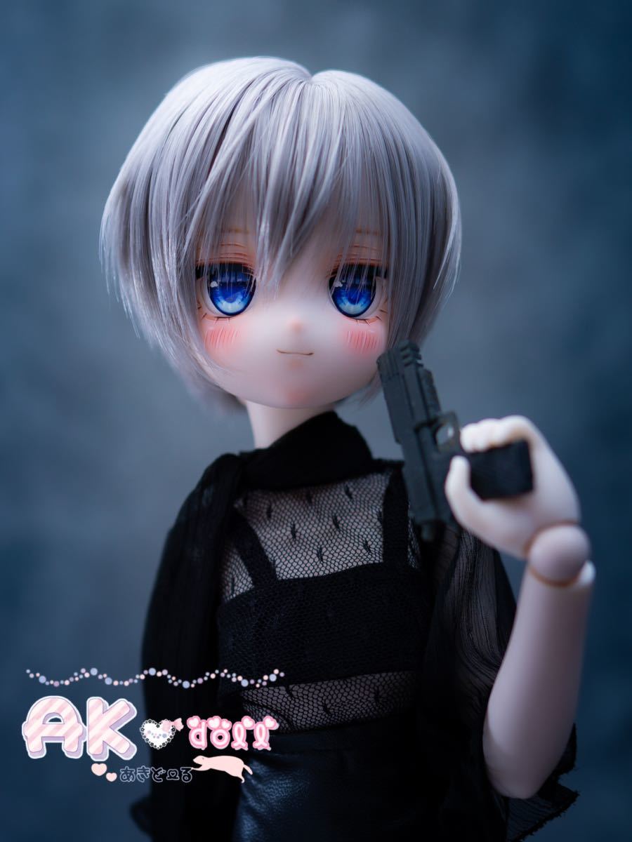 【AK*doll】DDH-29 カスタムヘッド SWセミホワイト デカールアイ付き_画像6