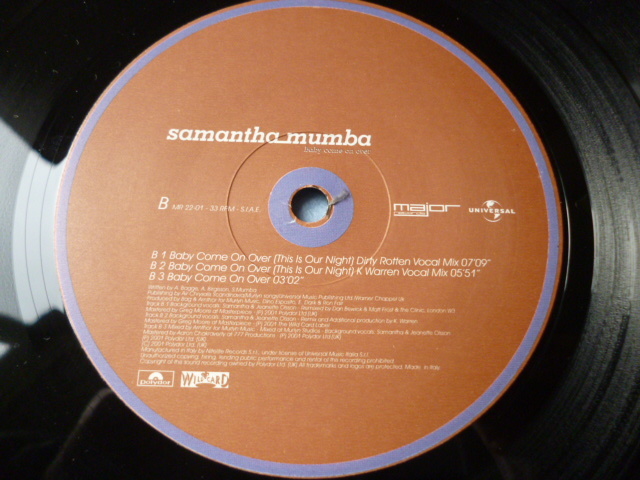 Samantha Mumba / Baby Come On Over 試聴可　オリジナル盤 ドラマティック キャッチー R&B 12_画像4