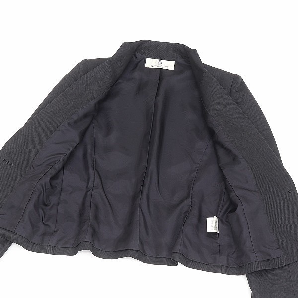 ヴィンテージ●GIVENCHY ジバンシィ 木目 年輪 模様 ワンピース スーツ 黒 ブラック 38_画像5