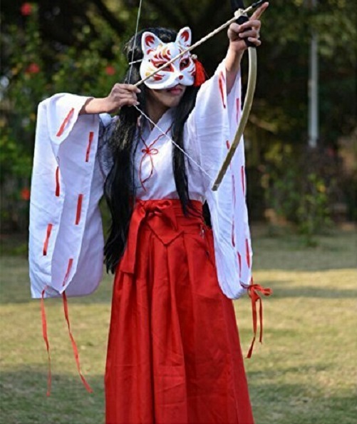 . woman cosplay Inu Yasha .. manner costume set (S) Kiyoshi . possible . costume .. equipment bundle 