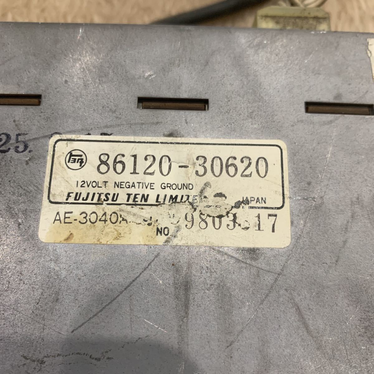 [ that time thing * rare ]GS120 GS121 Crown cassette deck operation not yet verification 86260-30180 86120-30620 Toyota original old car Showa Retro 