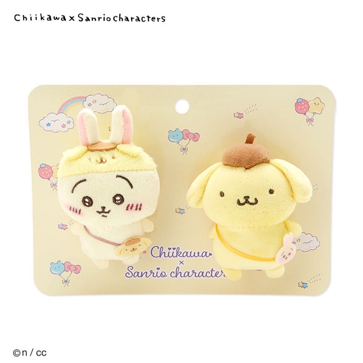 ちいかわ×ポムポムプリン ペアブローチ(うさぎ) サンリオ ちいかわ×ポムポムプリン ペアブローチ(うさぎ) サンリオ