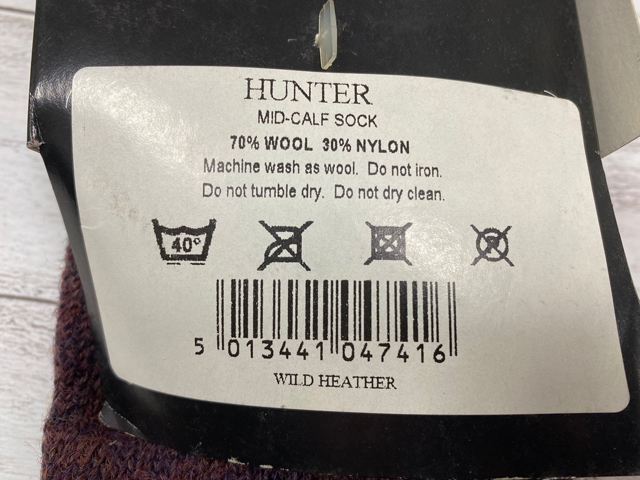 訳あり⑫ HUNTER/ハンター ソックス BOOTSOCKS UK9-11_画像3