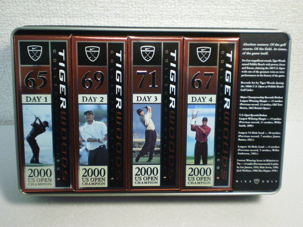 【新品】 タイガー・ウッズ 2000年 全英・全米オープン 優勝記念  ナイキゴルフボール 2ダース 送料無料の画像7