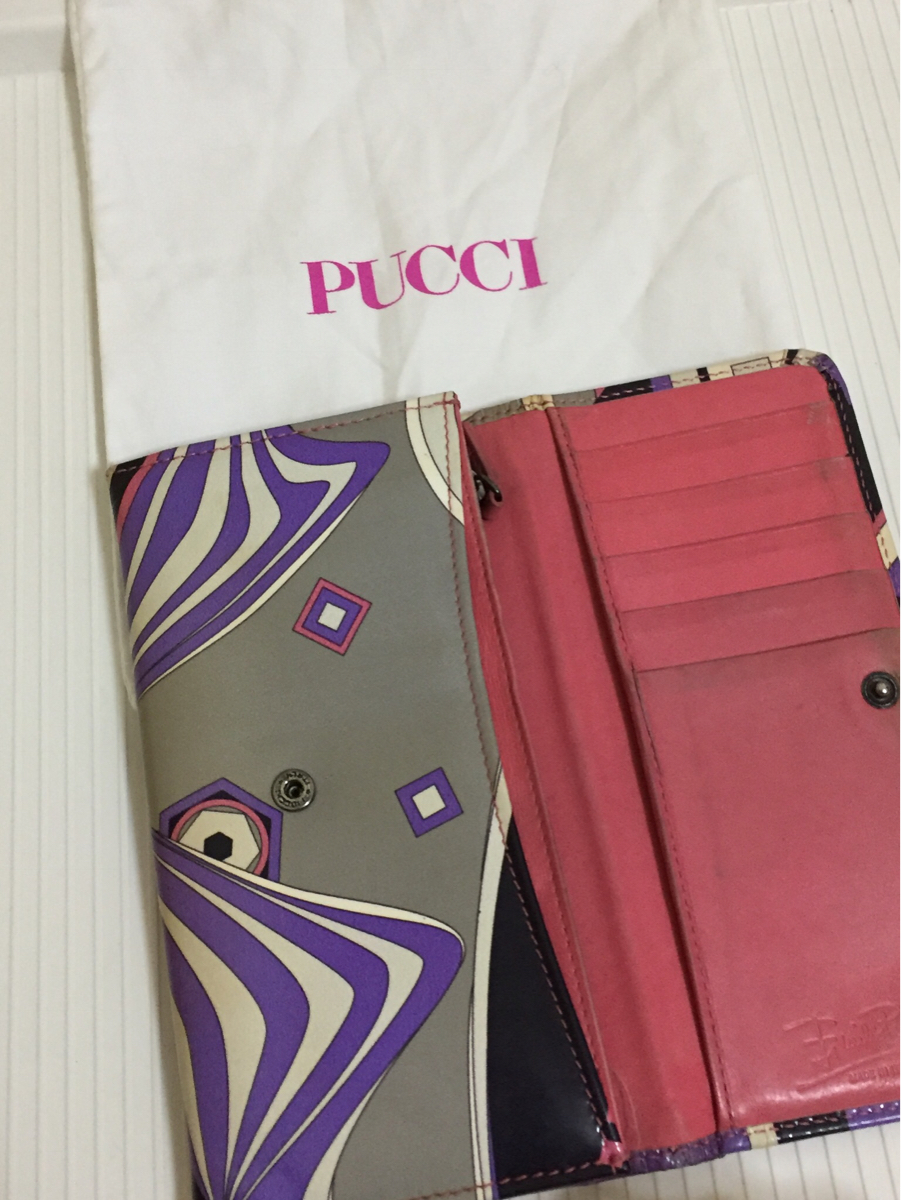  подлинный товар Emilio Pucci. . какой .. узор. длинный кошелек 