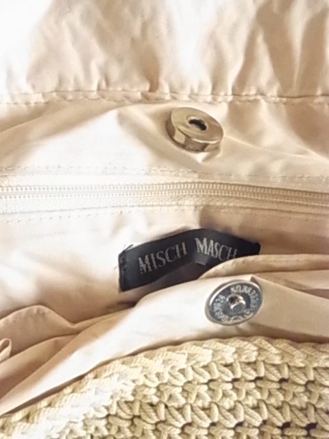  Misch Masch MISCH MASCH сумка на плечо слоновая кость белый неотбеленная ткань немного есть перевод низкая цена bag Heart. магнит кнопка 