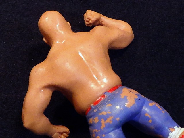 値下 ビンテージ レトロ ゴム レスラー フィギュア 人形 当時 1984 プロレス プロレスラー 格闘 WWF LJN Wrestling Superstars IRON SHEIK_画像6