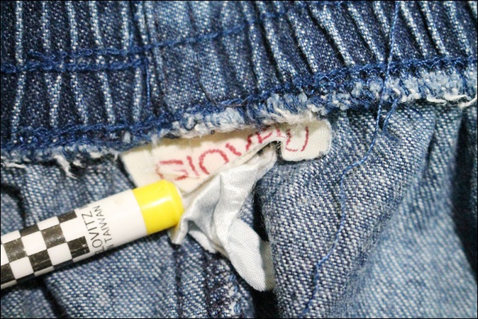 GIOVELLI Denim длинная юбка юбка в складку джинсы Vintage Vintage USA б/у одежда Old EE95