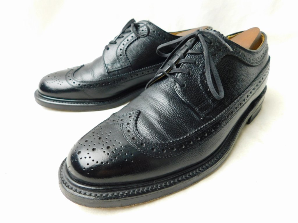 REGAL リーガル Imperial Grade インペリアルグレード グレインレザー W-TIP 革靴 黒 24.5EE