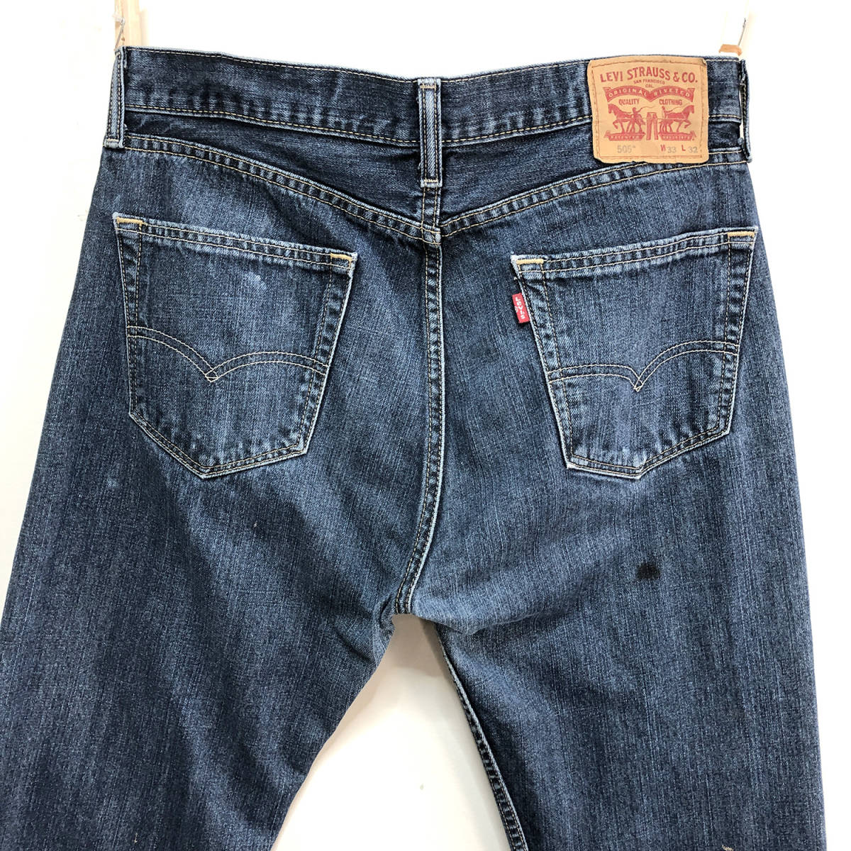 USA古着 リーバイス 505 ストレート ジーンズ デニムパンツ ジーパン W33 L32 Levis アメカジ 古着 CA0237_画像8