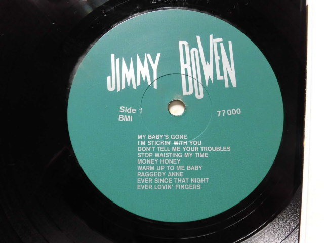 Jimmy Bowen/Same 　50'sロカビリー＆ロックンロール、ベーシスト　入手困難なシングル音源コンピレーションUSアナログ_画像3