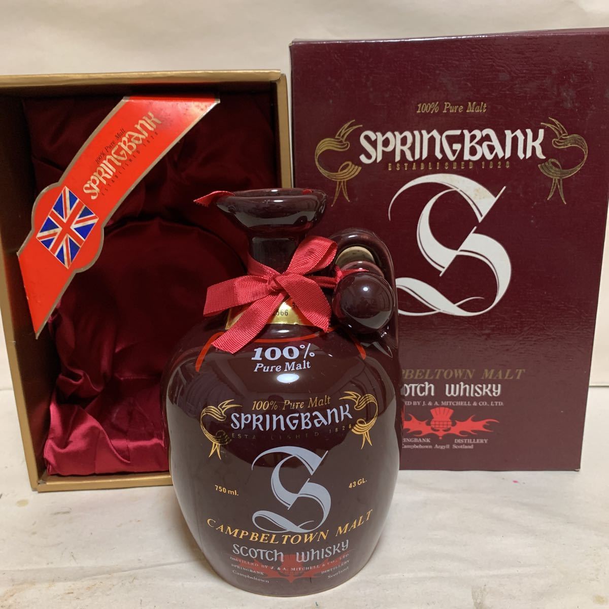 スプリングバンク SPRING BANK キャンベルタウン 赤陶器ボトル