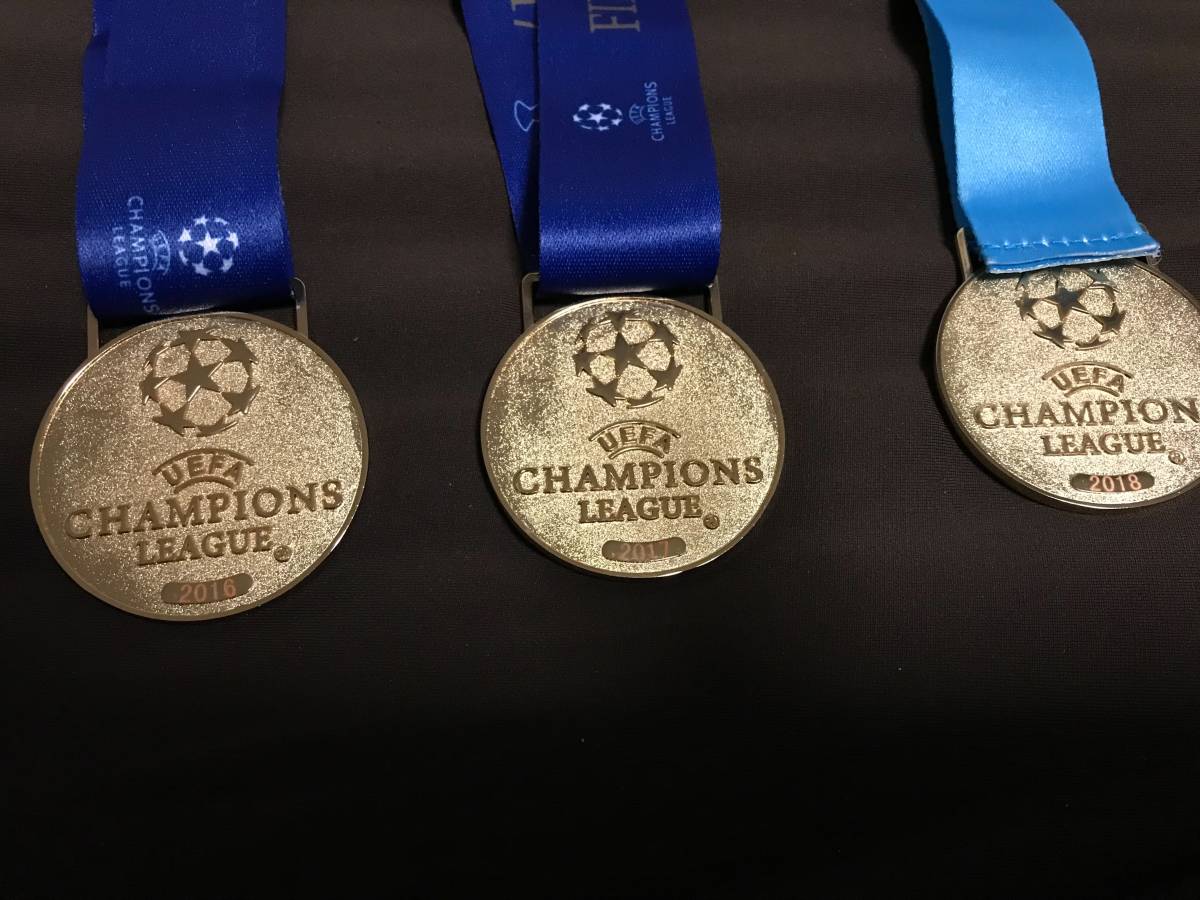【匿名&補償付き配送】UEFA CL チャンピオンズリーグ 優勝メダル レプリカ 2016-2018 メダルのみの画像1
