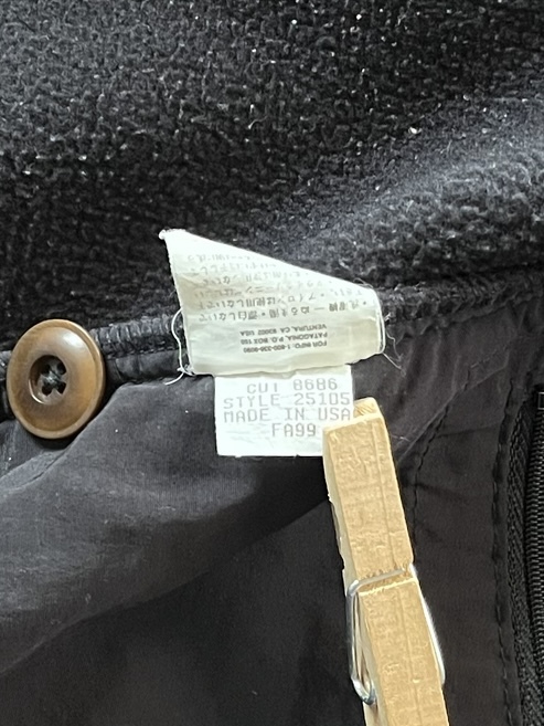1999年us製 patagonia パタゴニア ウィンターベスト 25105 FA99 S