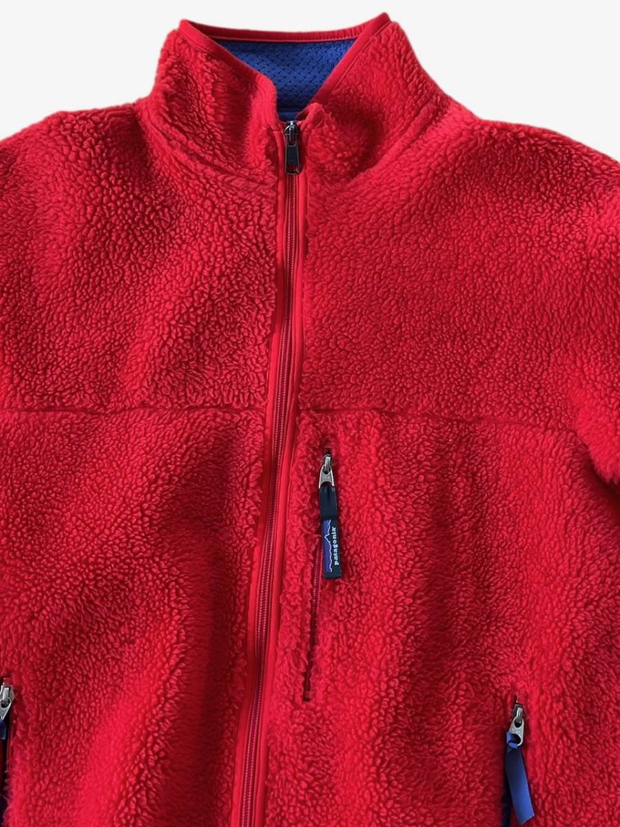 ★★★美品 1998年us製 patagonia パタゴニア レトロカーディガン 縦ジップ 23023 FA98 M 赤レッドRED★★★_画像2