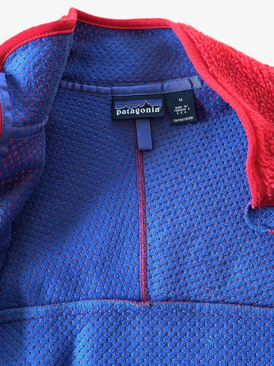 ★★★美品 1998年us製 patagonia パタゴニア レトロカーディガン 縦ジップ 23023 FA98 M 赤レッドRED★★★_画像7