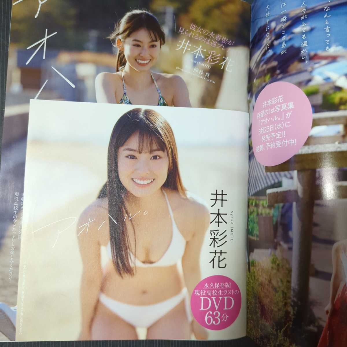 週刊プレイボーイ 2022.No.11 付録DVD付き 井本彩花 佐野ひなこ 岸みゆ 川瀬もえ 北向珠夕 桜井木穂