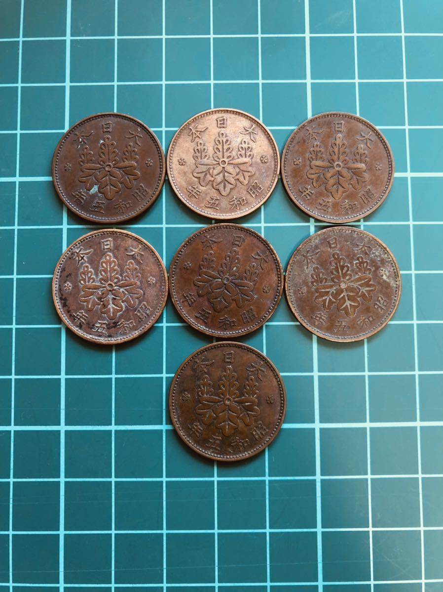 昭和4年 桐1銭青銅貨