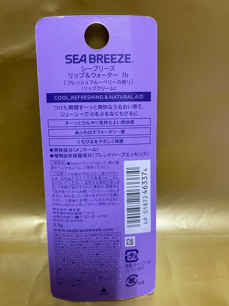 SB リップ&ウォーター フレッシュブルーベリーの香りEC 3.5g×6本セット新品未開封