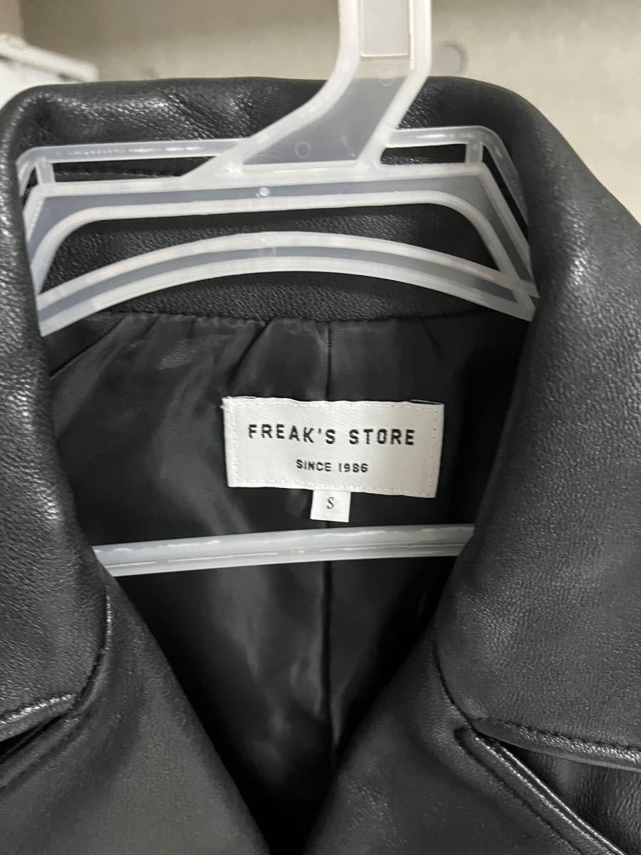 FREAK’S STORE ラムレザー　ダブルライダース　ブラック　S