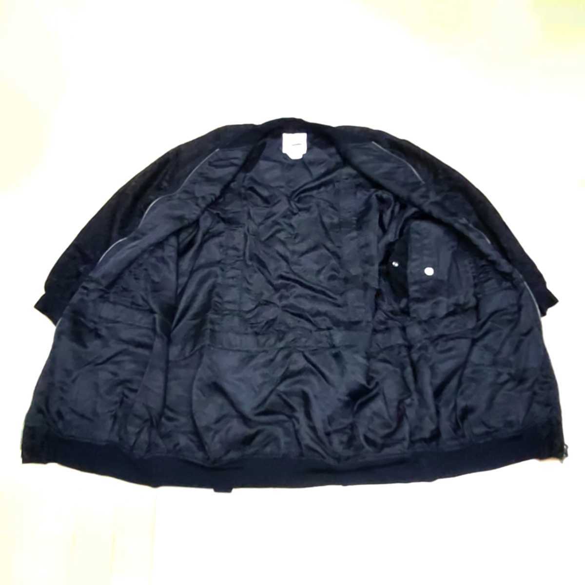 Noir Kei ninomiya MA-1 ストラップ ダブルジップ ロング ジャケット