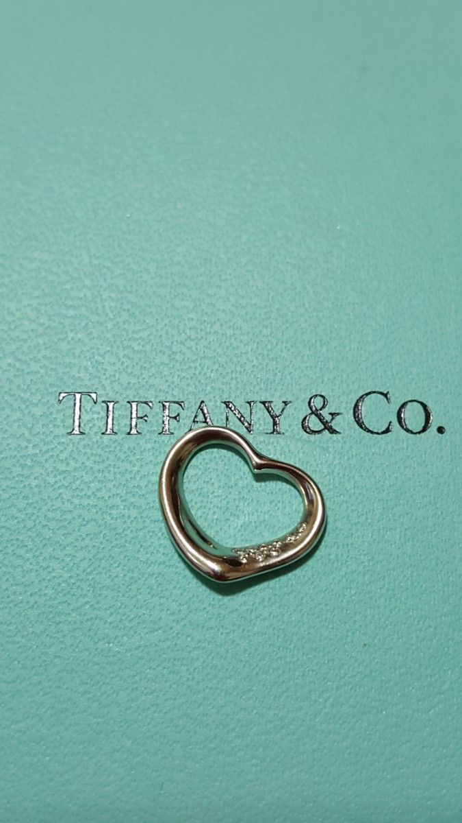 TIFFANY&Co. ティファニープラチナネックレス  オープンハートダイヤ ペンダントトップ