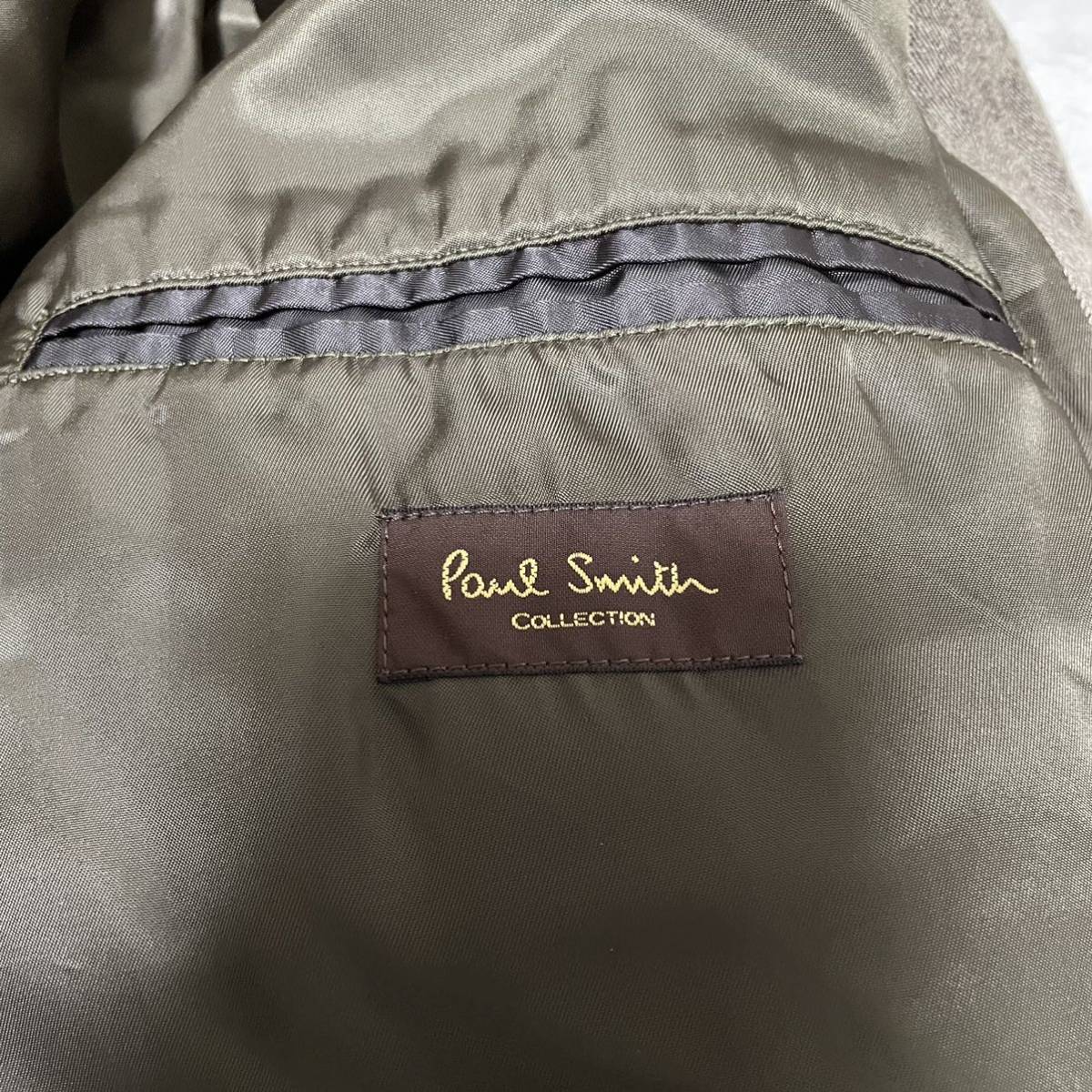 ポールスミスコレクション【高ダウン比率95%】Paul Smith COLLECTION ウール ホワイトグース ダウンコート ジャケット XL ブラウン系_画像8